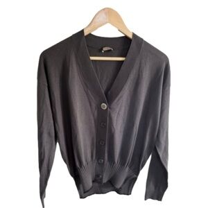 Maliparmi navy purple dark blue sweater cardigan v neck